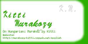 kitti murakozy business card